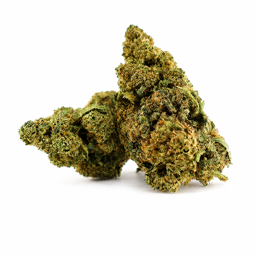 Rocket Queen CBD Premium de Green Nap con cogollos compactos, alta resina y perfil aromático dulce y herbal